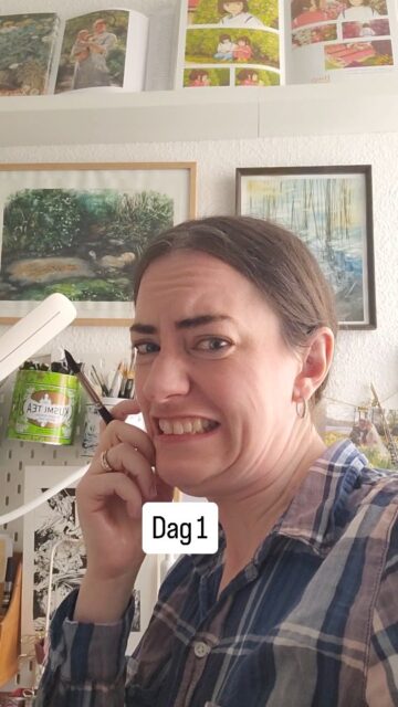 Maleriet jeg var tæt på at smide i skraldespanden. 🤨